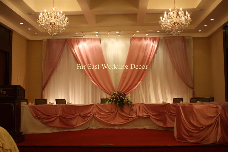 Far East Wedding Decor sets up Wedding Reception at Diamond Banquet Hall in 